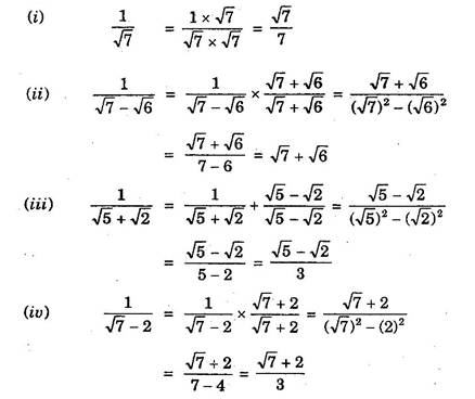 class 9 Number System Maths ncert solutions